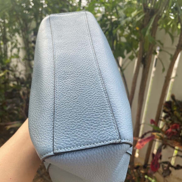 Coach Light Blue Leather hand bag - Picture 5 of 6
